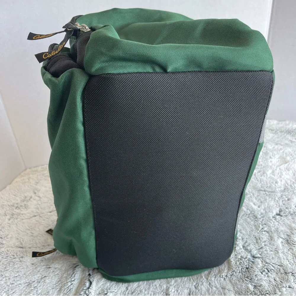 Cabela's Durable Nylon Catch-All Gear Bag Small Duffle Multi-Pocket Army Green